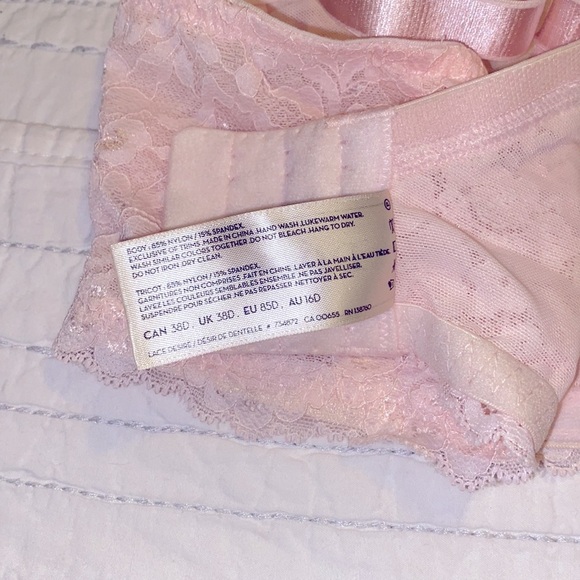 Deesse blush pink bra no padding with underwire - Picture 5 of 7